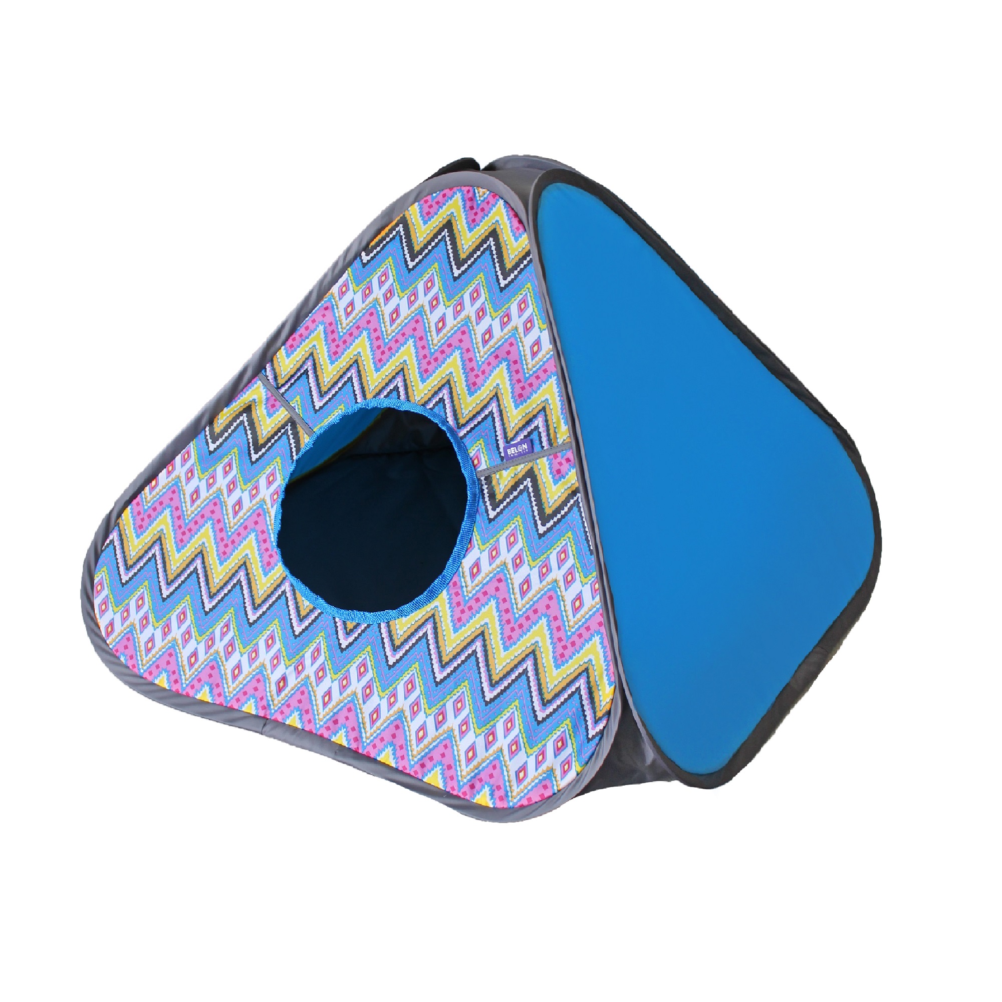 Домик для кошек Belon familia принт зиг-заг - фото 1