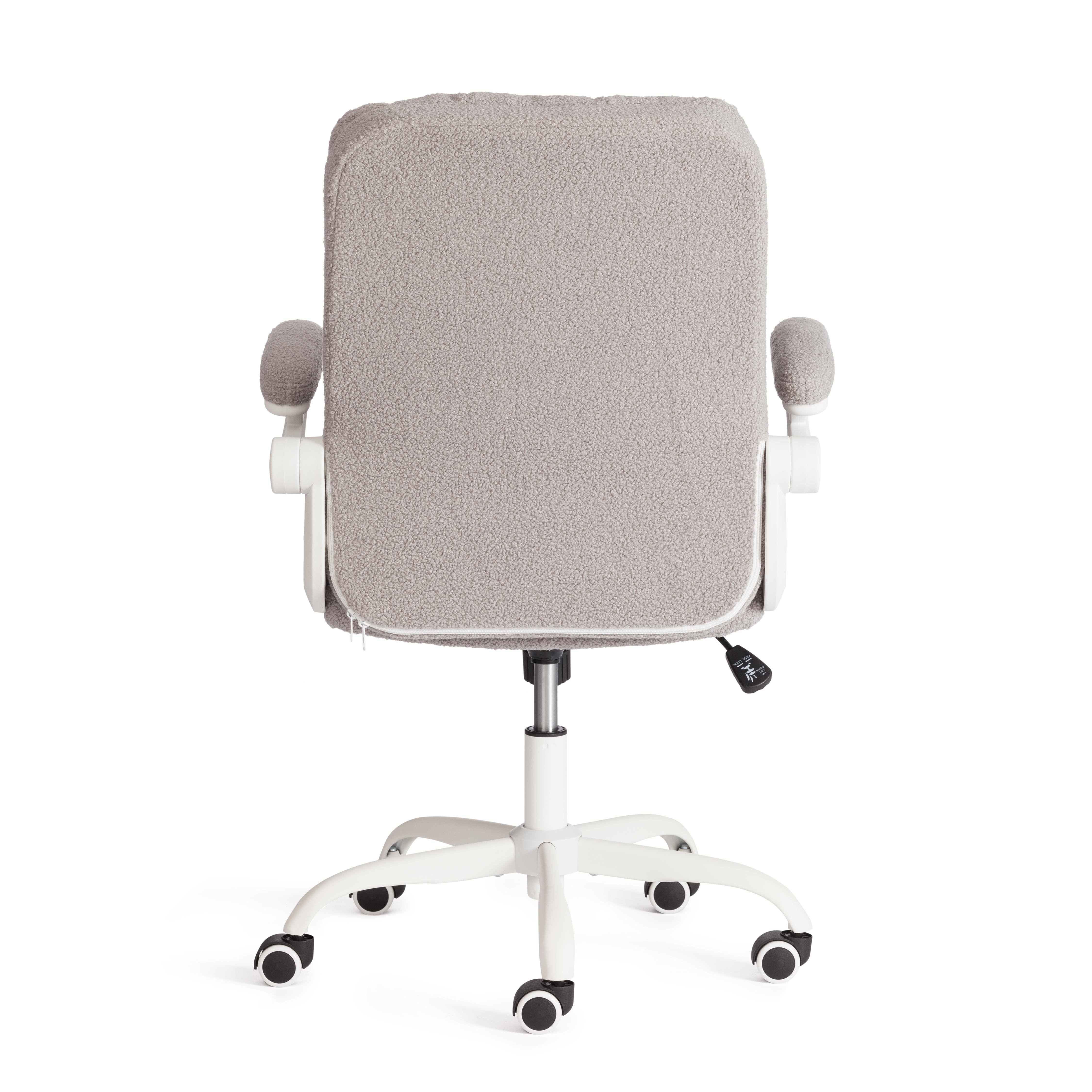 Компьютерное кресло TETCHAIR Лугано тедди светло-серый - фото 5