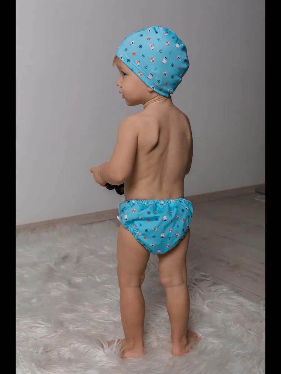 Шапочка для плавания Мамин Я Морские чайки размер 0-3 года - фото 2