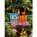 Украшение ёлочное Магия праздника Поезд 8.5 см 3 шт