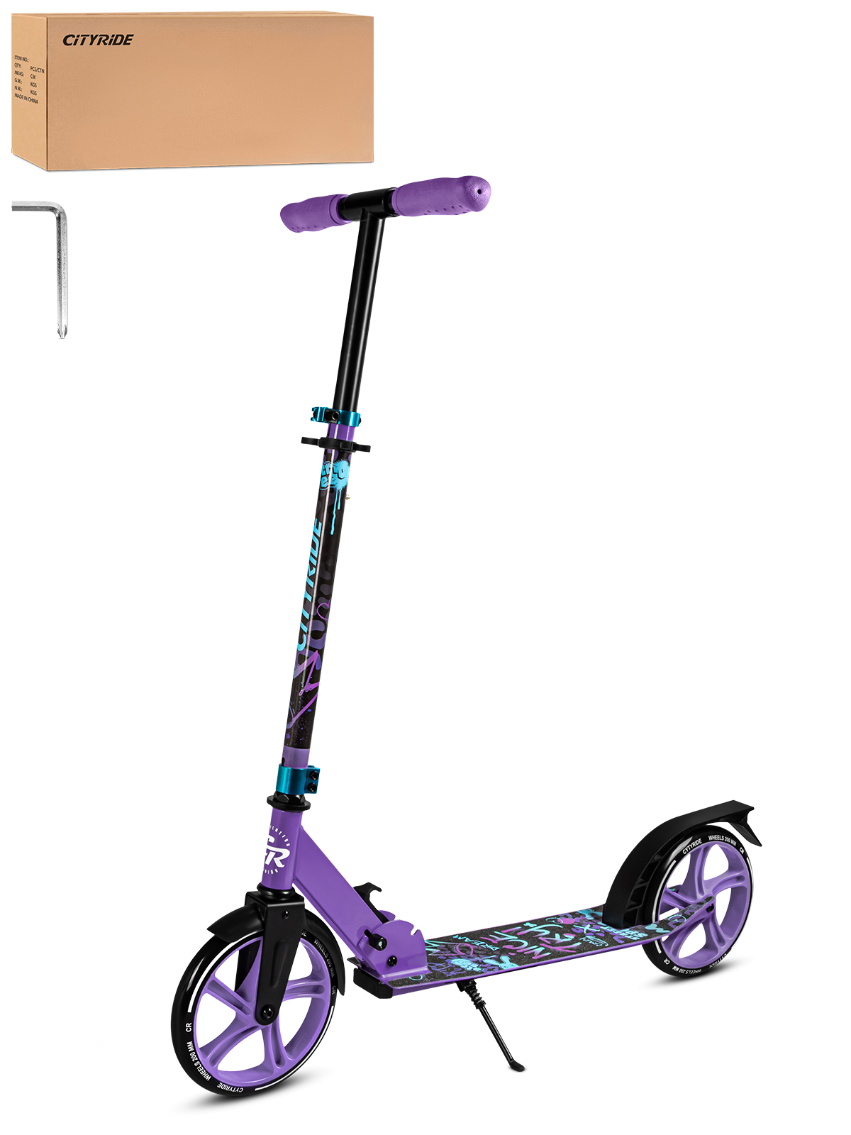 Самокат CITYRIDE двухколесный - фото 12