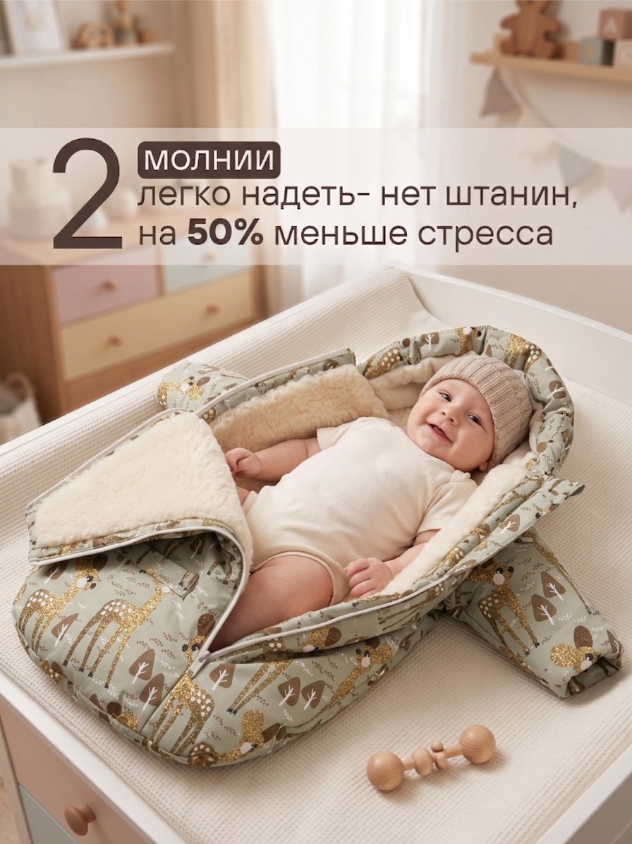 Конверт-комбинезон СОННЫЙ ГНОМИК 934/5 62 - фото 4