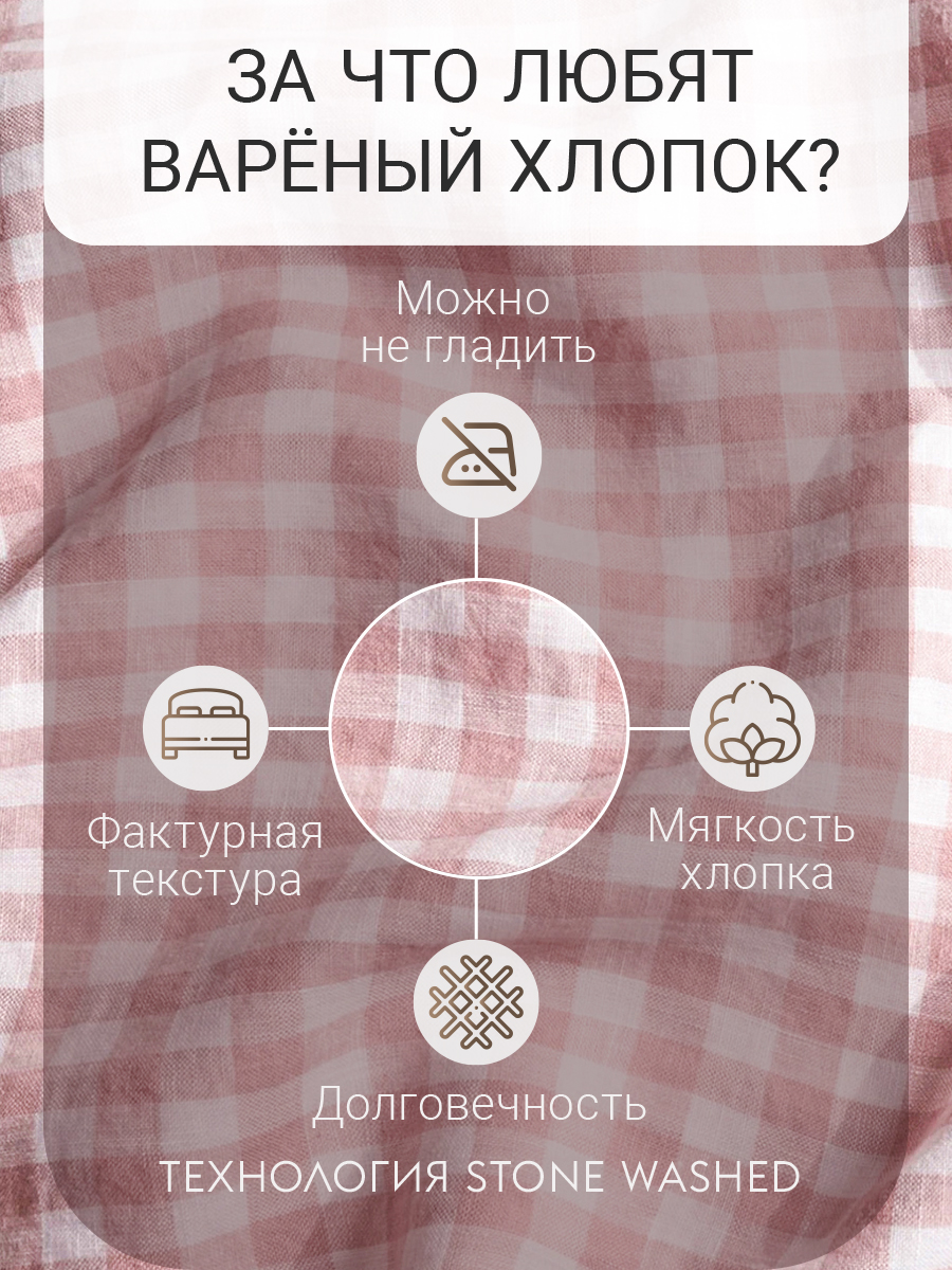 Комплект постельного белья Dr. Hygge Пыльная роза евро - фото 3