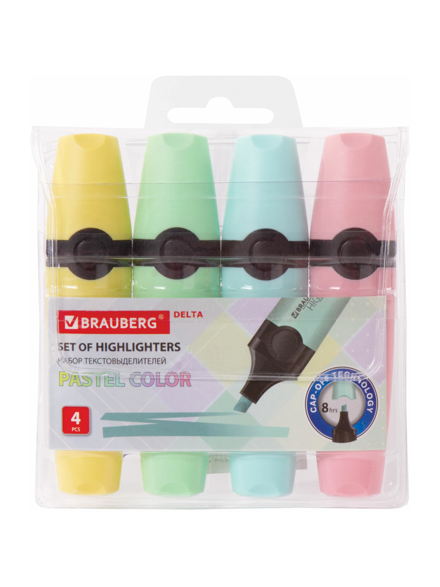 Текстовыделители Brauberg 4 шт. - фото 8
