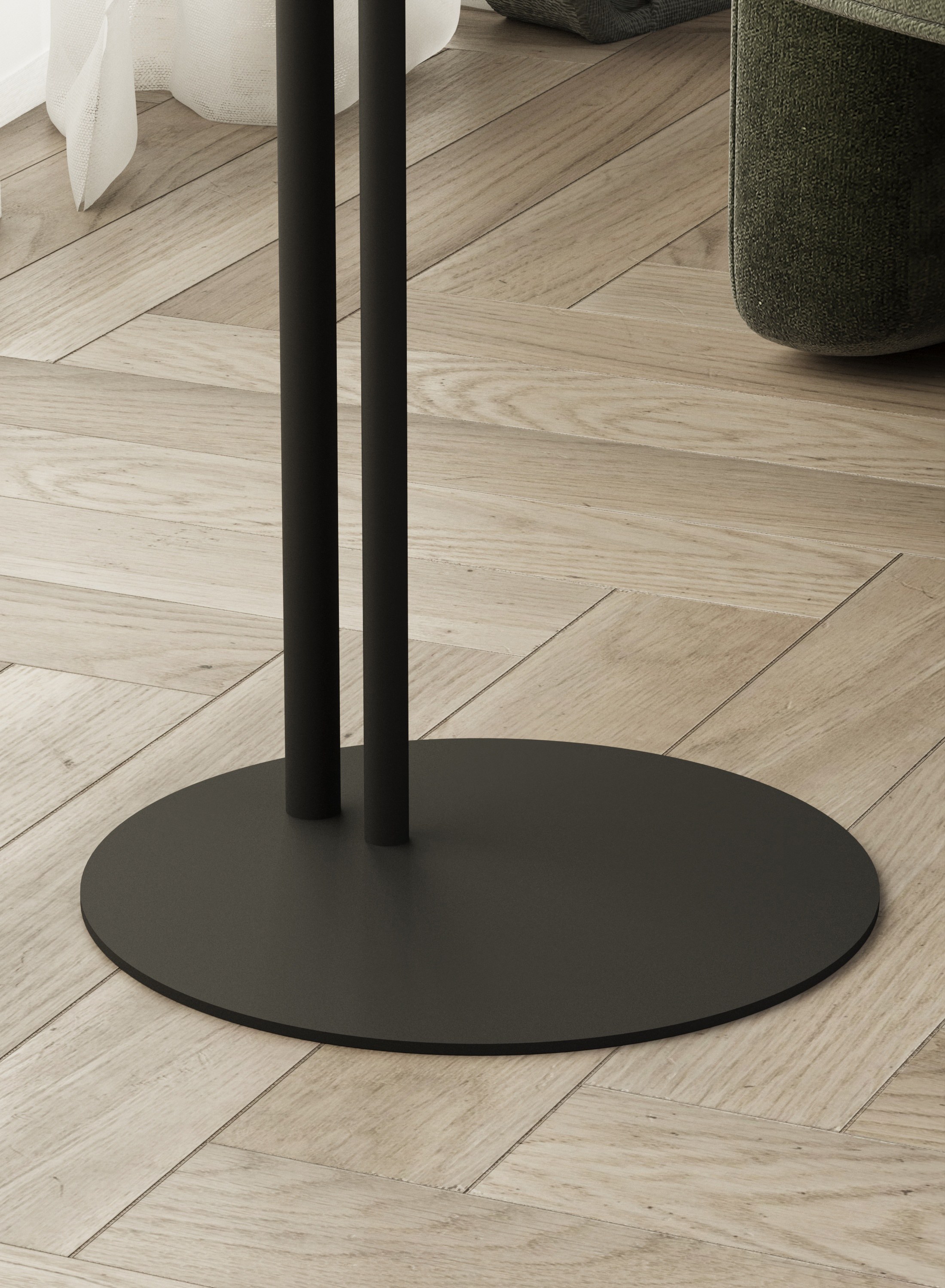 Стол журнальный SLINE Кальяри вяз браун черный - фото 6