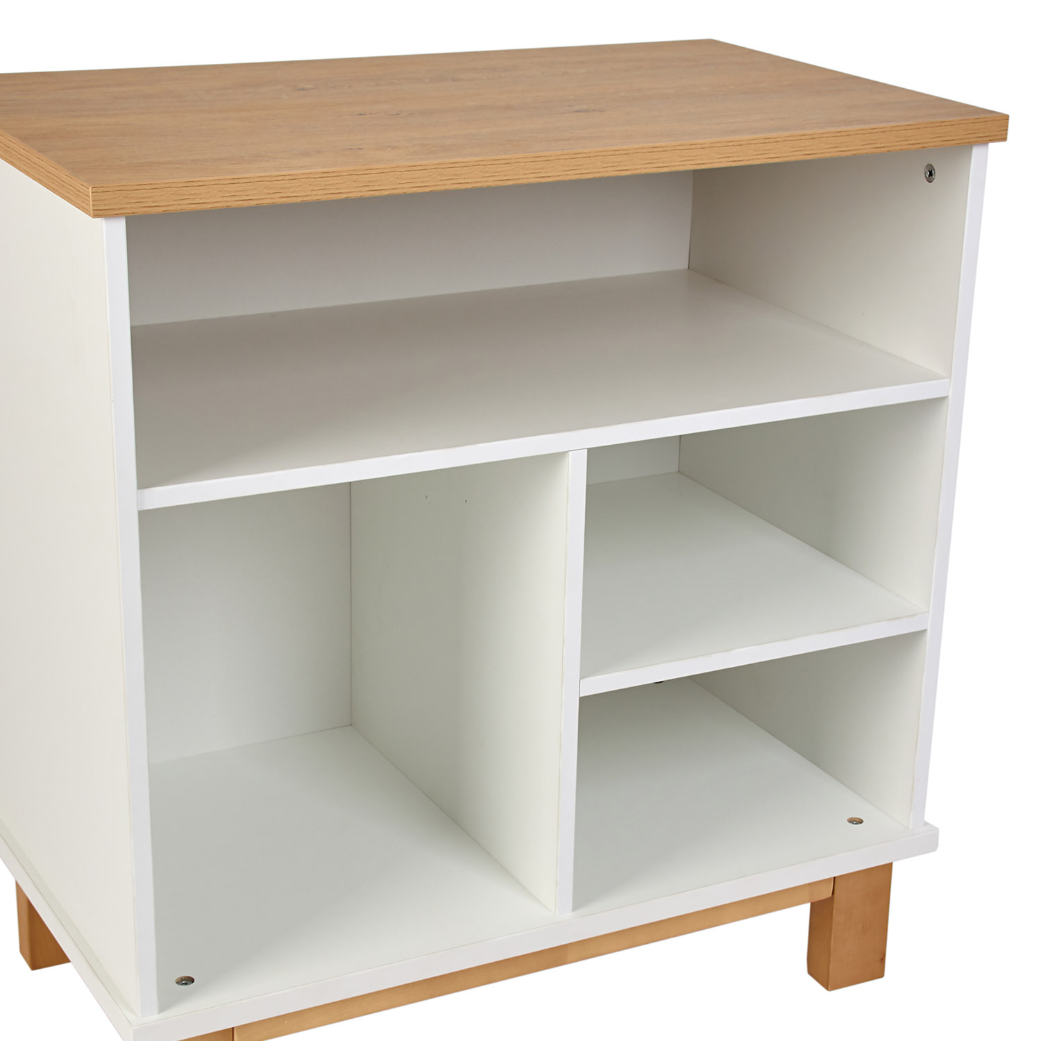 Комод для игрушек и книг Polini kids Белый-натуральный - фото 7