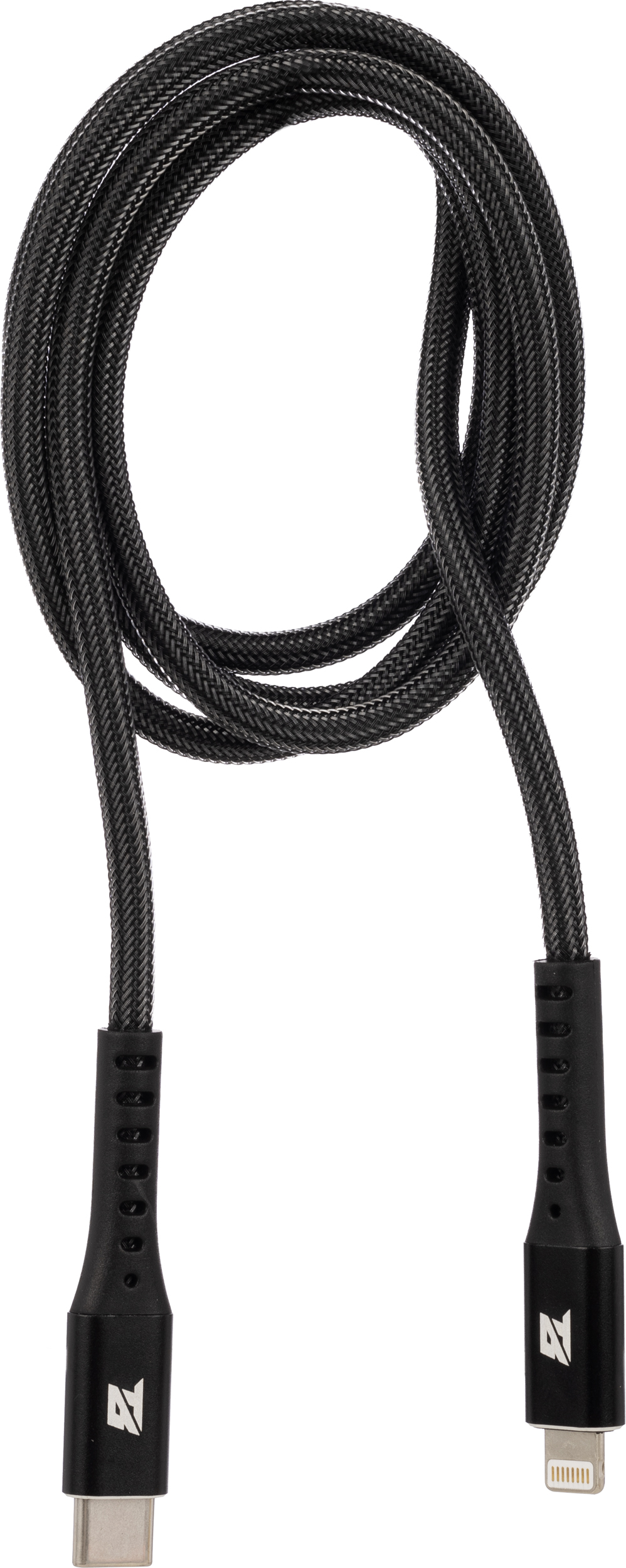 Кабель МОЩНОСТЬ, 1м, Type-C to Lightning,  нейл, черный BT-JCBL-009/U210PD - фото 2