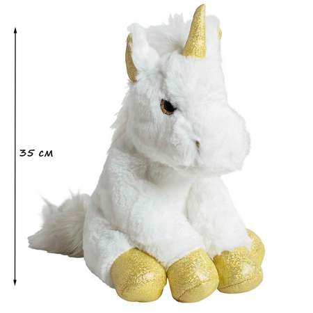 Игрушка мягкая MOLLI Единорог Золото 35 см 7945SW_MT
