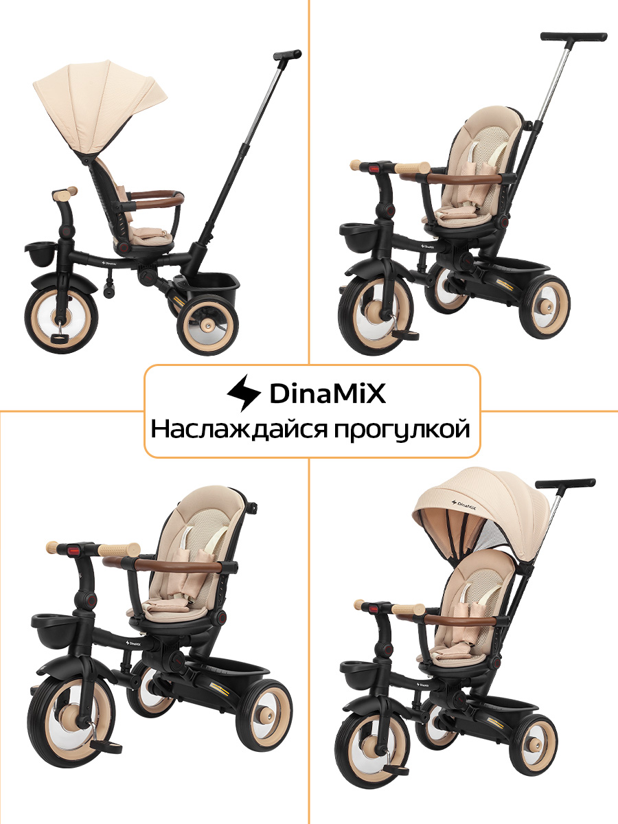 Трехколесный велосипед DinaMiX 10 дюймов - фото 8