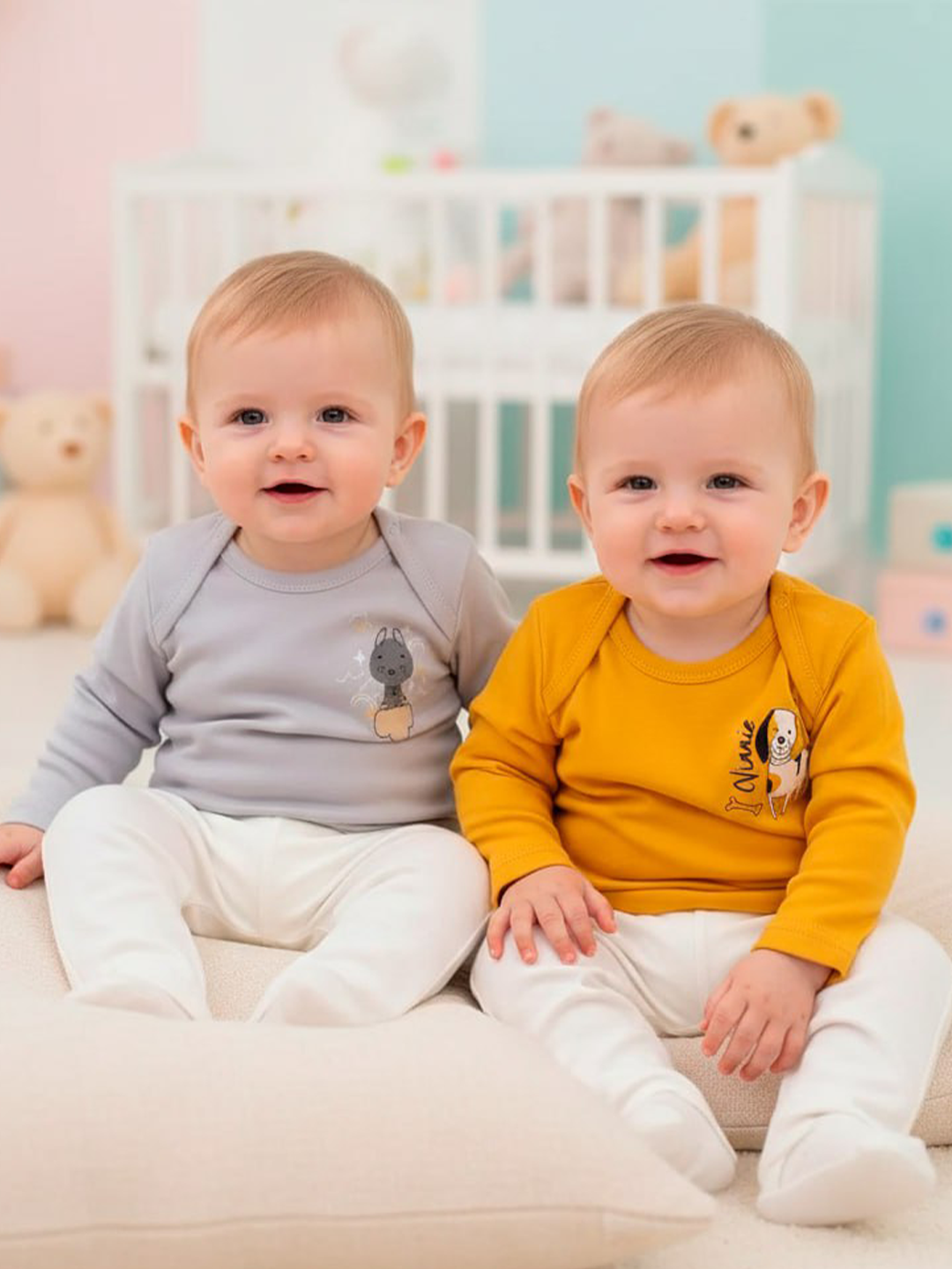 Лонгслив 2 шт Совенок Дона БШ2-207-1/23 - фото 1