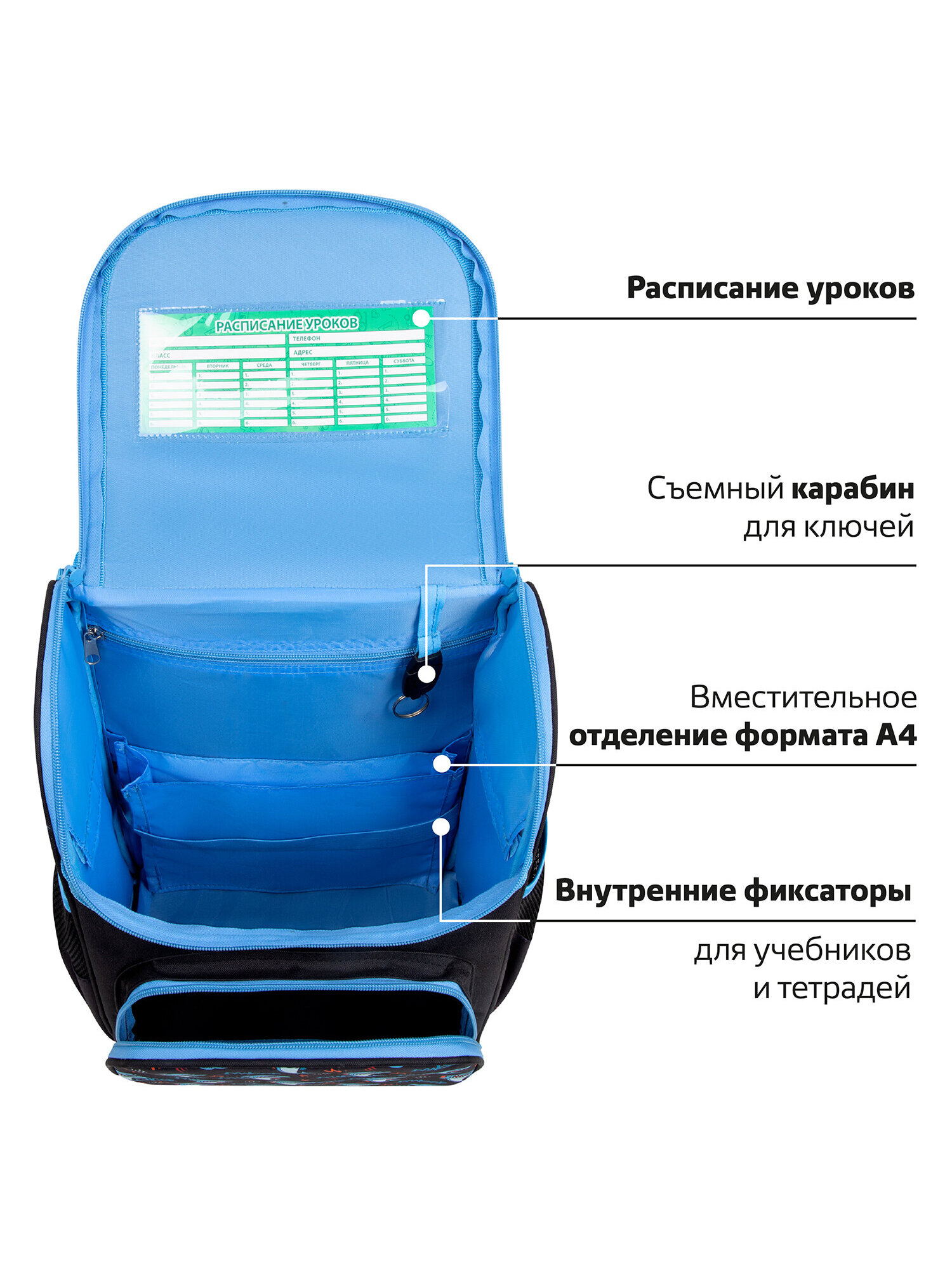 Рюкзак Пифагор злая акула - фото 7