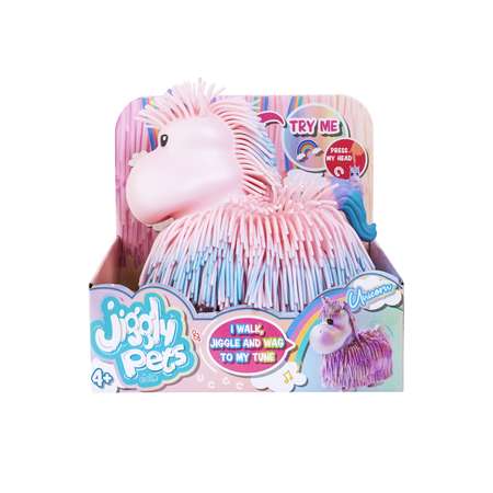 Игрушка Jiggly Pets Единорожка интерактивная Розовая 40396