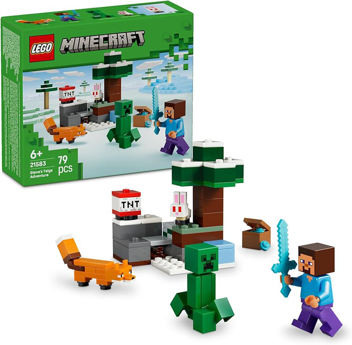 Конструктор LEGO Minecraft Приключения Стива 79 дет. - фото 1