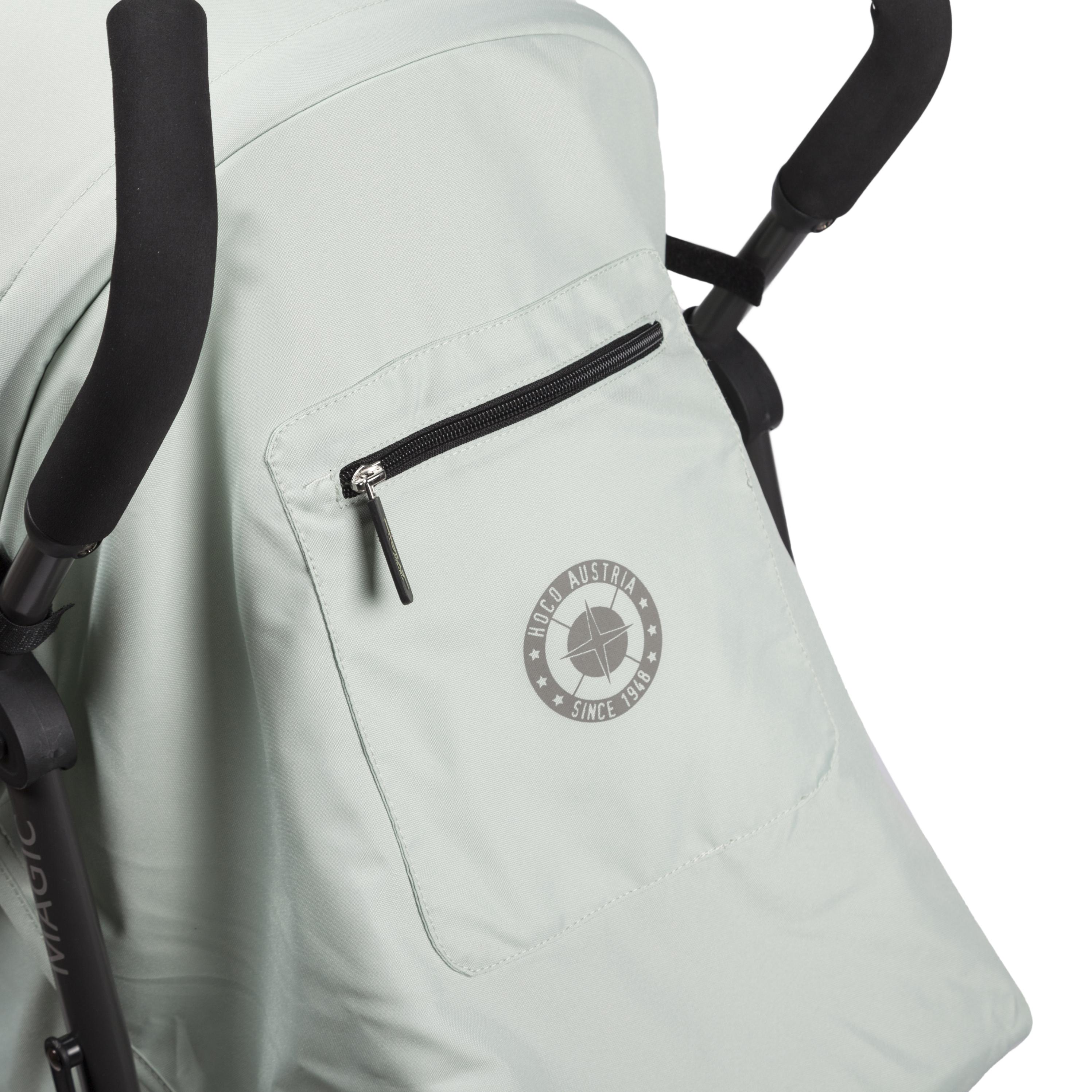 Коляска прогулочная hoco Magic Green lilly серый - фото 14