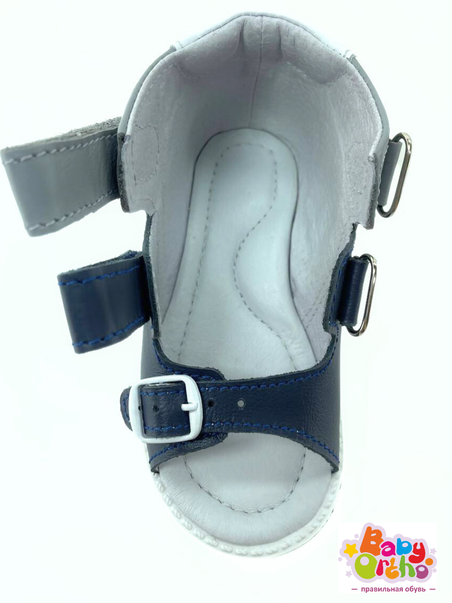 Сандалии Baby Ortho Миша1.1Синий+Серый - фото 5