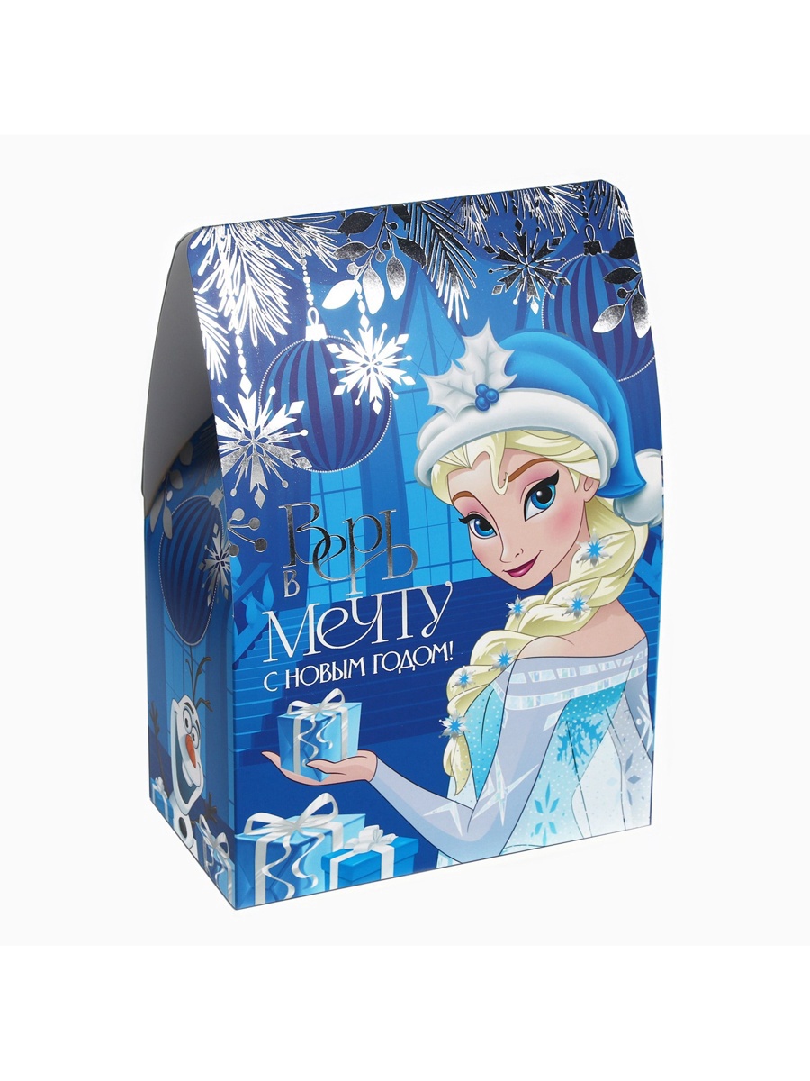 Коробка складная, новогодняя Disney "Верь в мечту", 16 х 24 х 9 см - фото 1