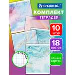 Тетрадь Brauberg клетка 18 лист. 10 шт.