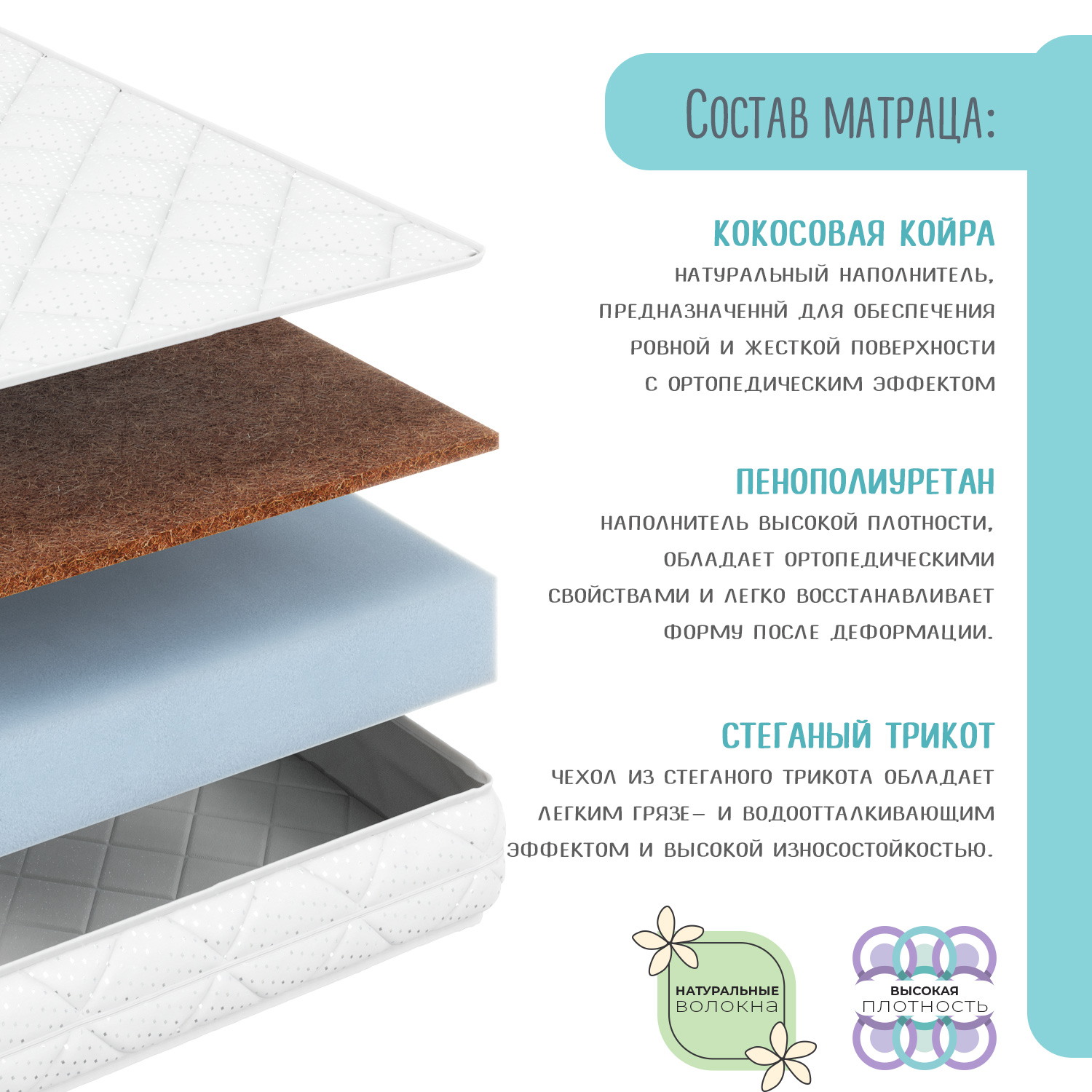 Матрас Babyton Lite Standard 160х80 - фото 3