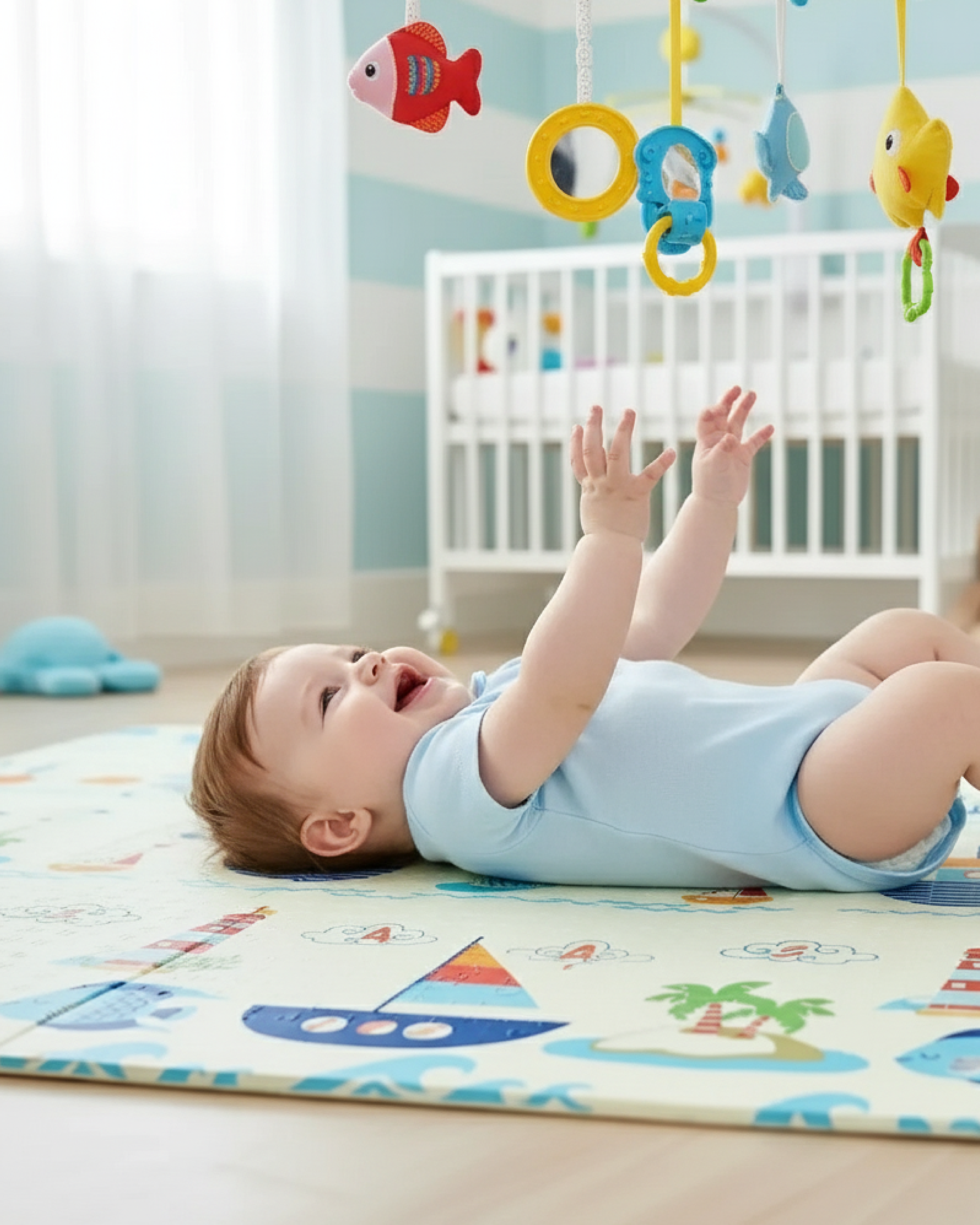 Детский складной коврик BabyGo 120 x 180 см - фото 2