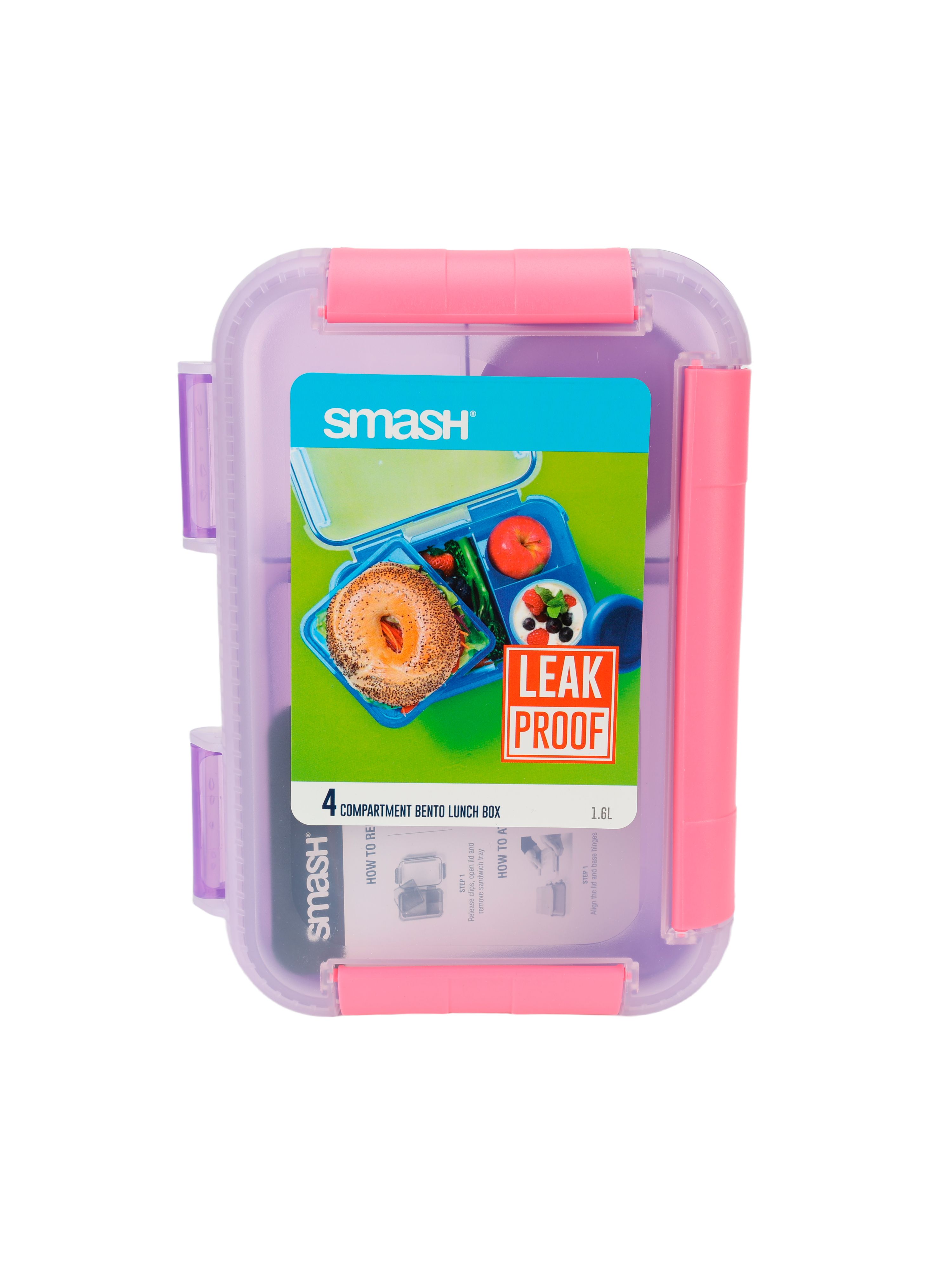 Ланч-бокс Smash Bento" 1,6л фиолетовый 31813 - фото 2