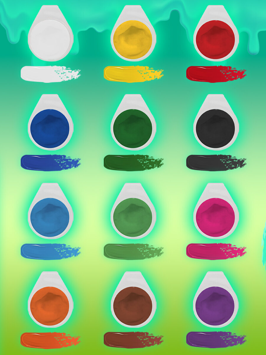 Краски гуашь Brauberg 6 цв. - фото 5