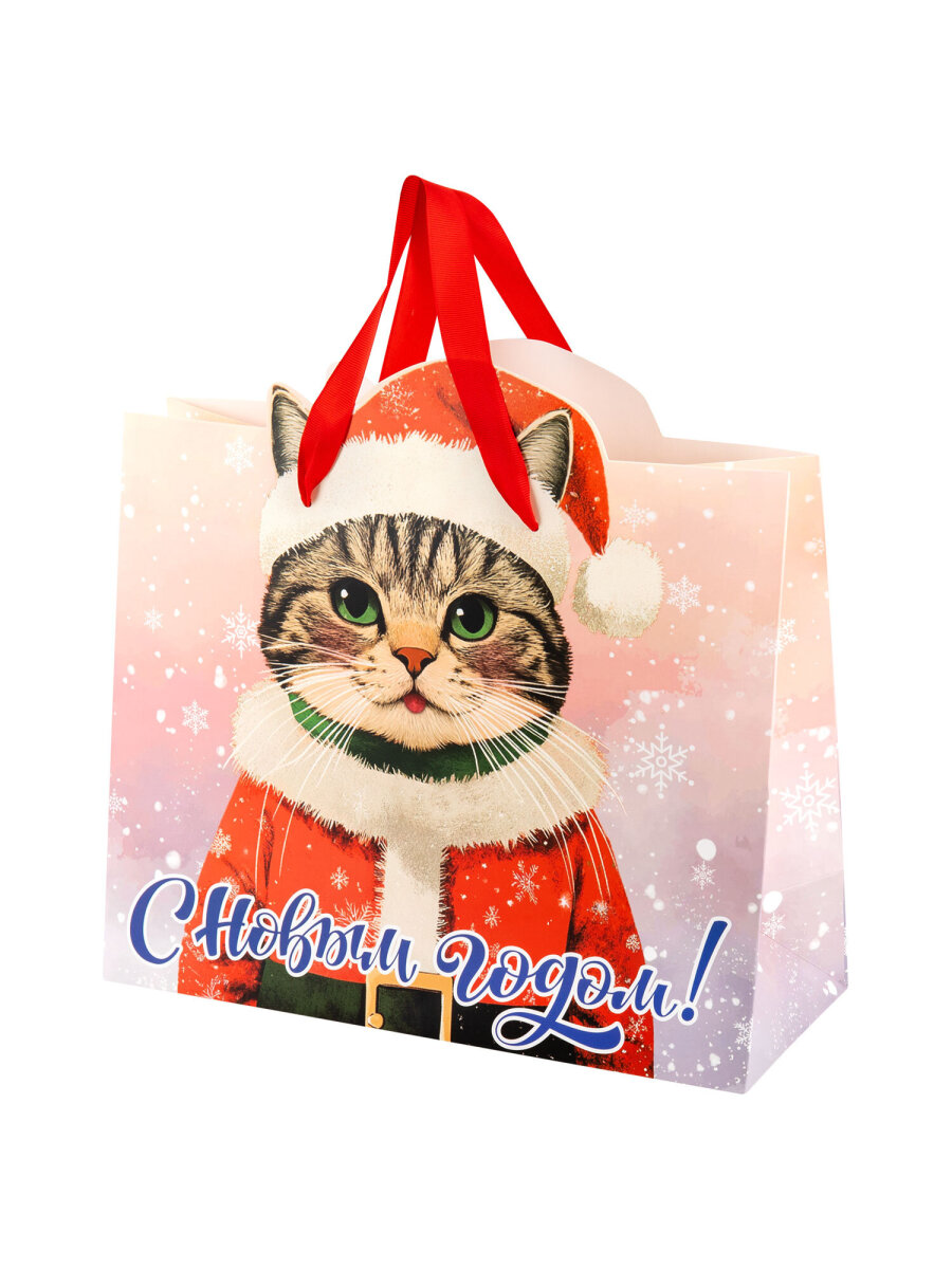 Пакет подарочный новогодний Золотая сказка пакетики для подарков и сладостей набор 4 штуки - фото 11