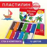 Пластилин Brauberg 12 цв.