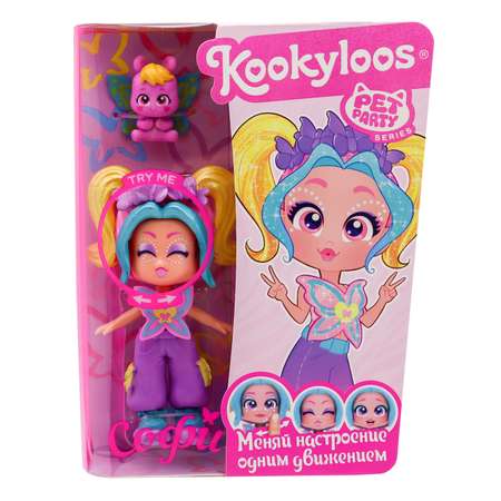 Кукла мини Kookyloos кукла Sophie и питомец