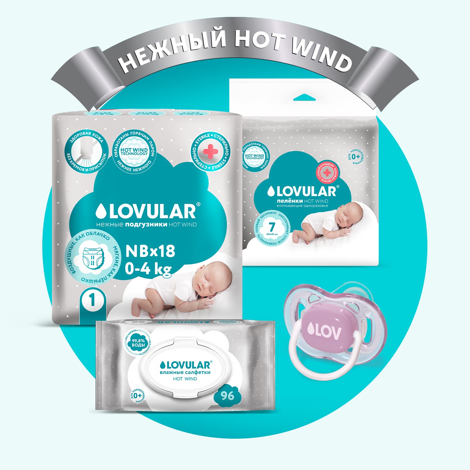 Набор LOVULAR премиум Первый Hot Wind для малыша - фото 1