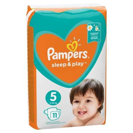Подгузники Pampers Sleep and Play 5 (11-16 кг) 11 шт.