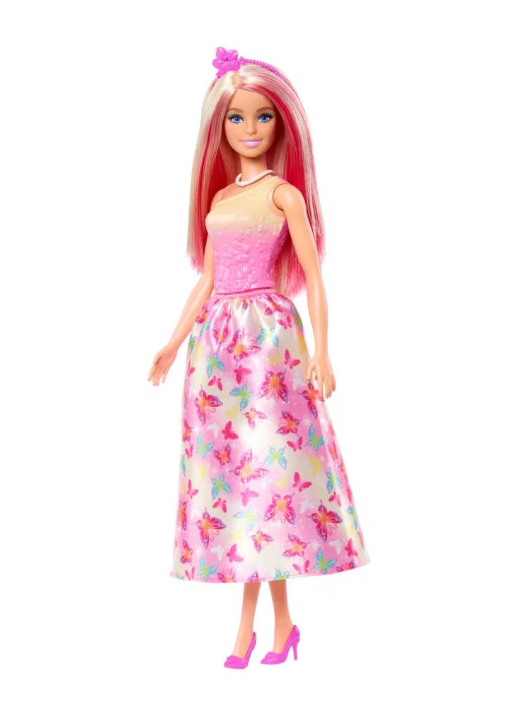 Кукла модельная Barbie Dreamtopia в платье с бабочками высота 30 см HRR08 - фото 4