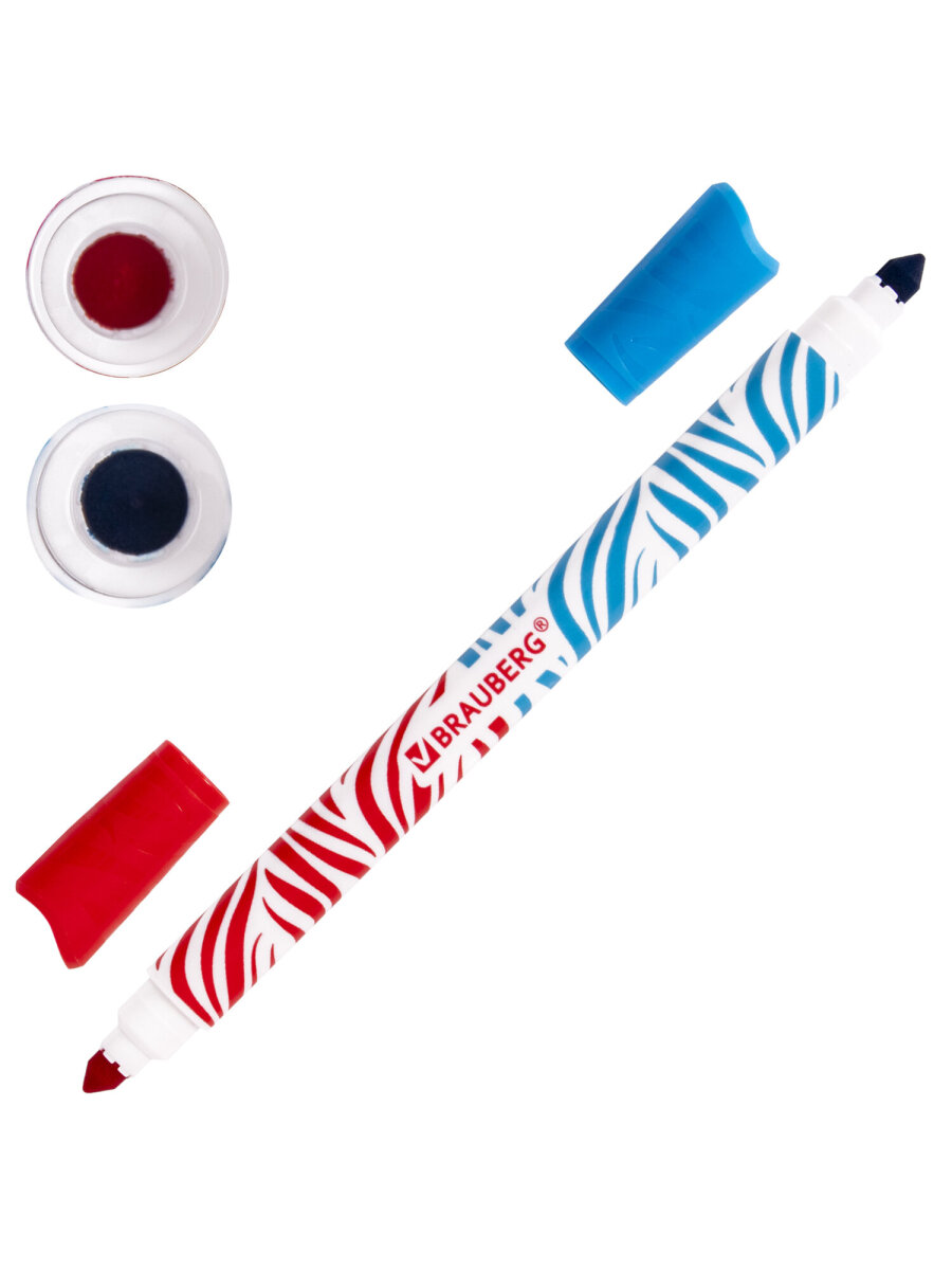 Фломастеры Brauberg двусторонние 10 цв. - фото 9