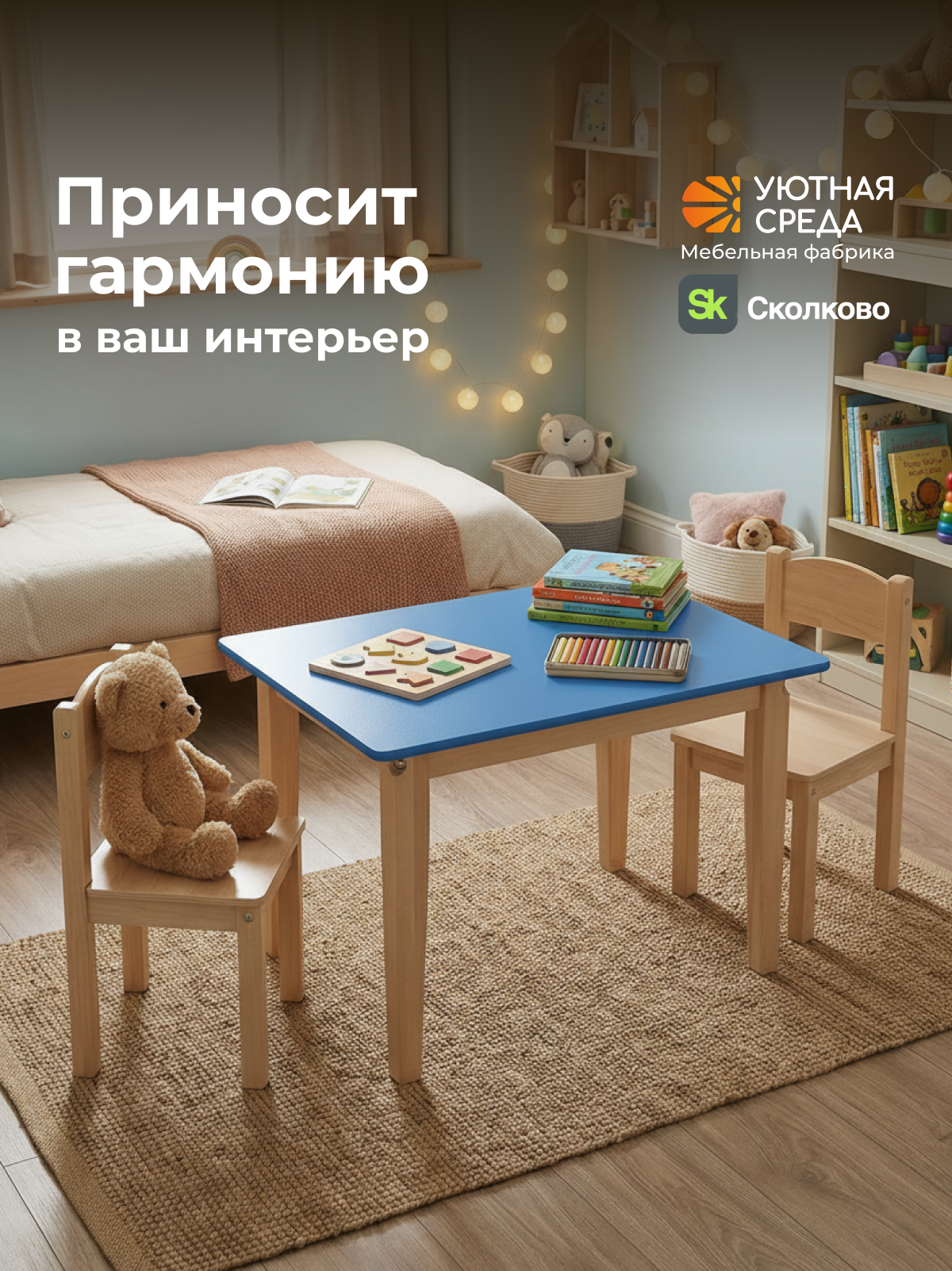 Комплект мебели Уютная среда нераскладной (стол, стул) - фото 22