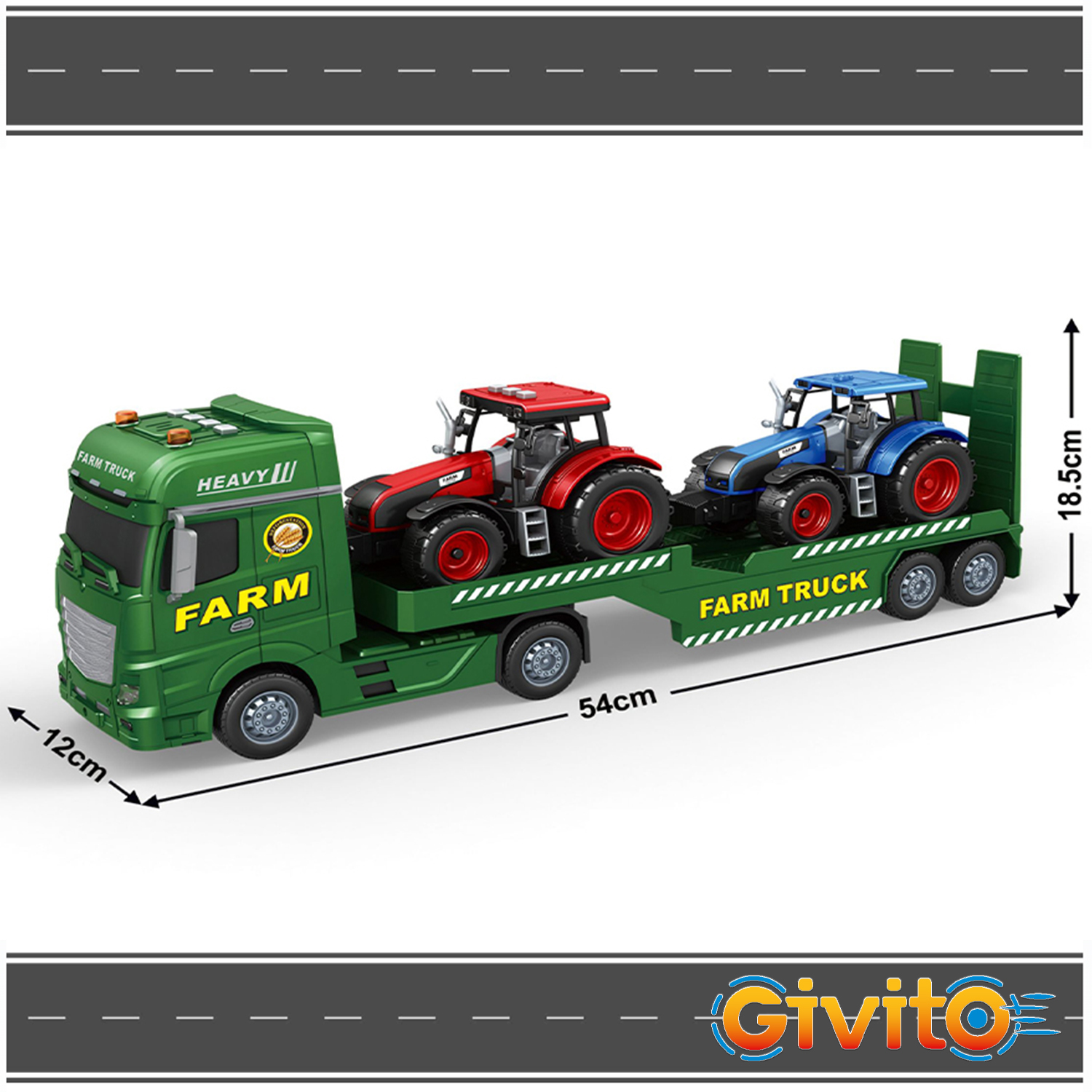 Автовоз Givito Сельхоз транспортер G235-478 - фото 4