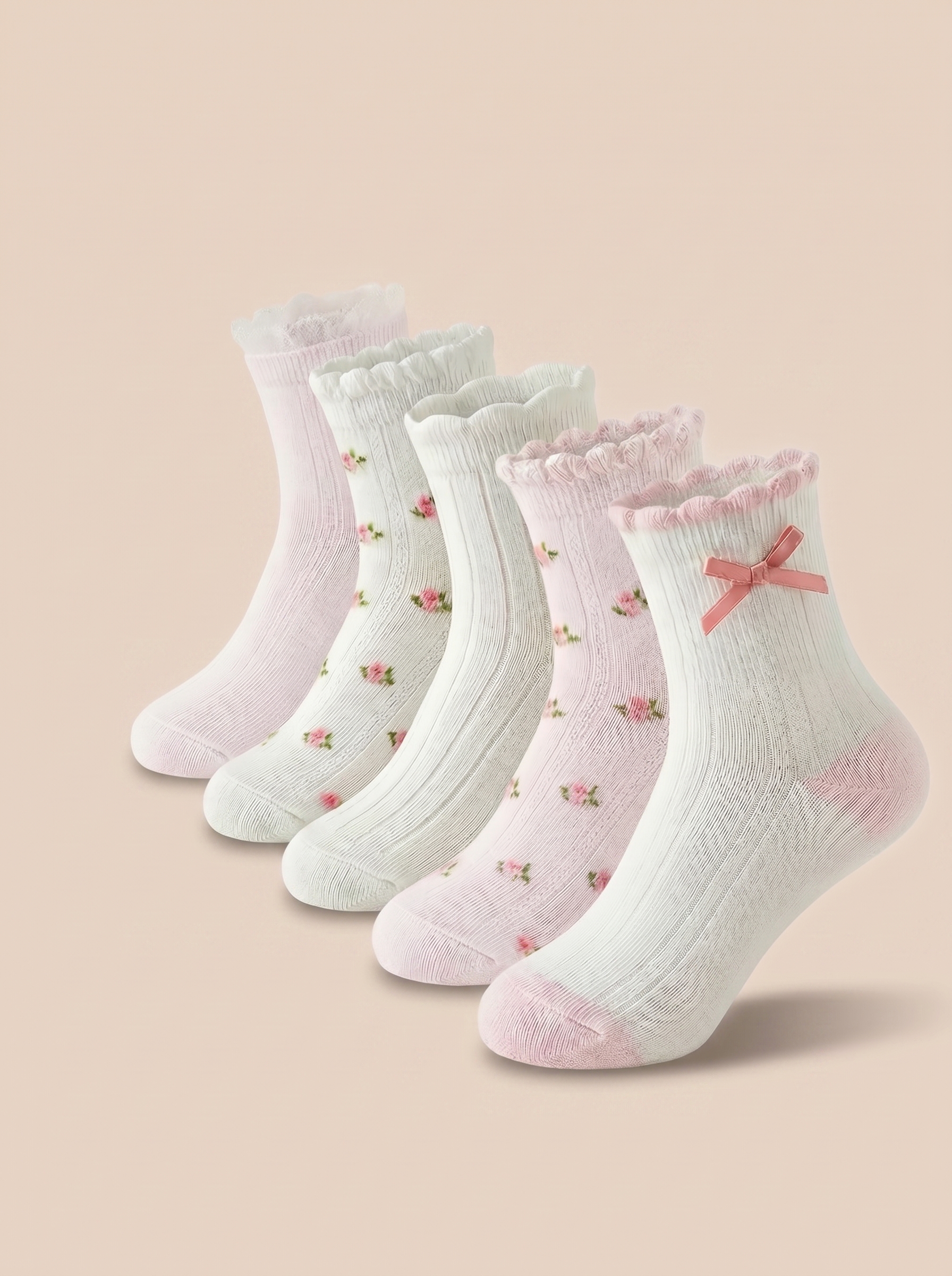 Носки 5 пар Bambooland Socks-summerflowers - фото 1