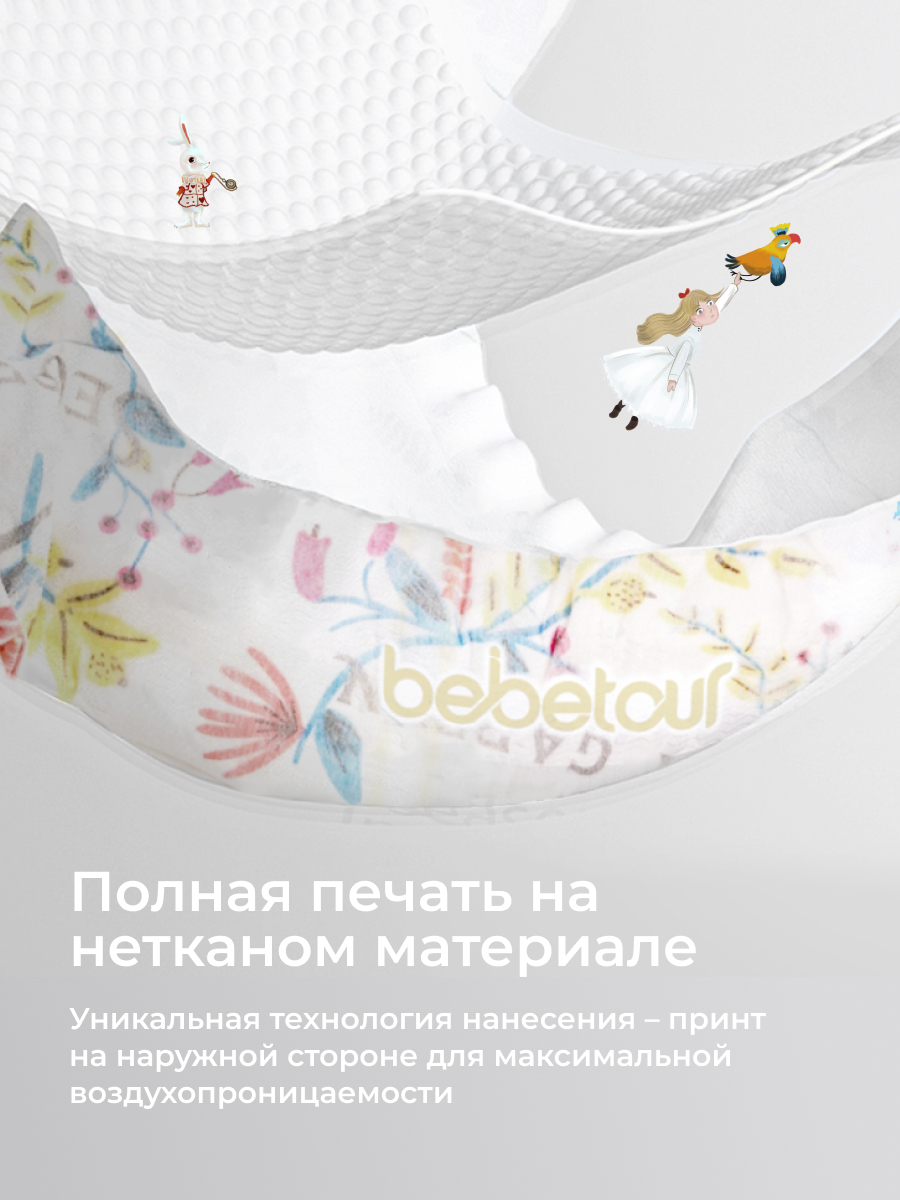Подгузники Bebetour M (4-11 кг) 3 шт. - фото 9