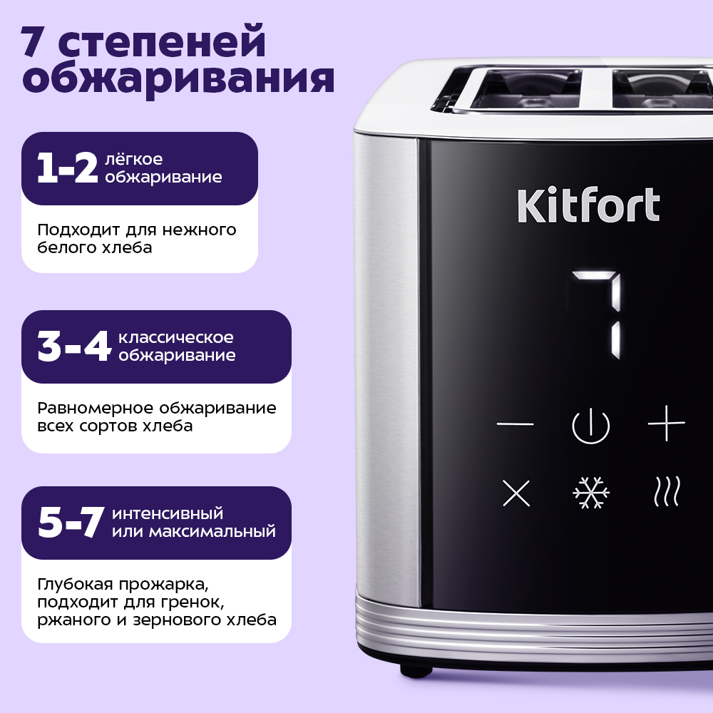 Тостер KITFORT КТ-9978 - фото 4