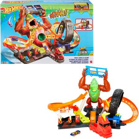 Трек Hot Wheels Атака бешеной гориллы с пусковой установкой