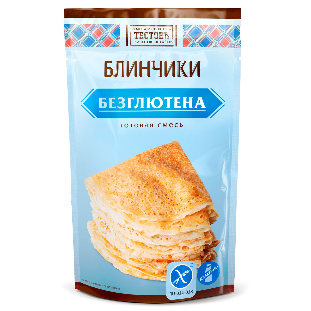 Смесь для выпечки ТЕСТОВЪ Блинчики Традиционные без глютена 250 г - фото 1