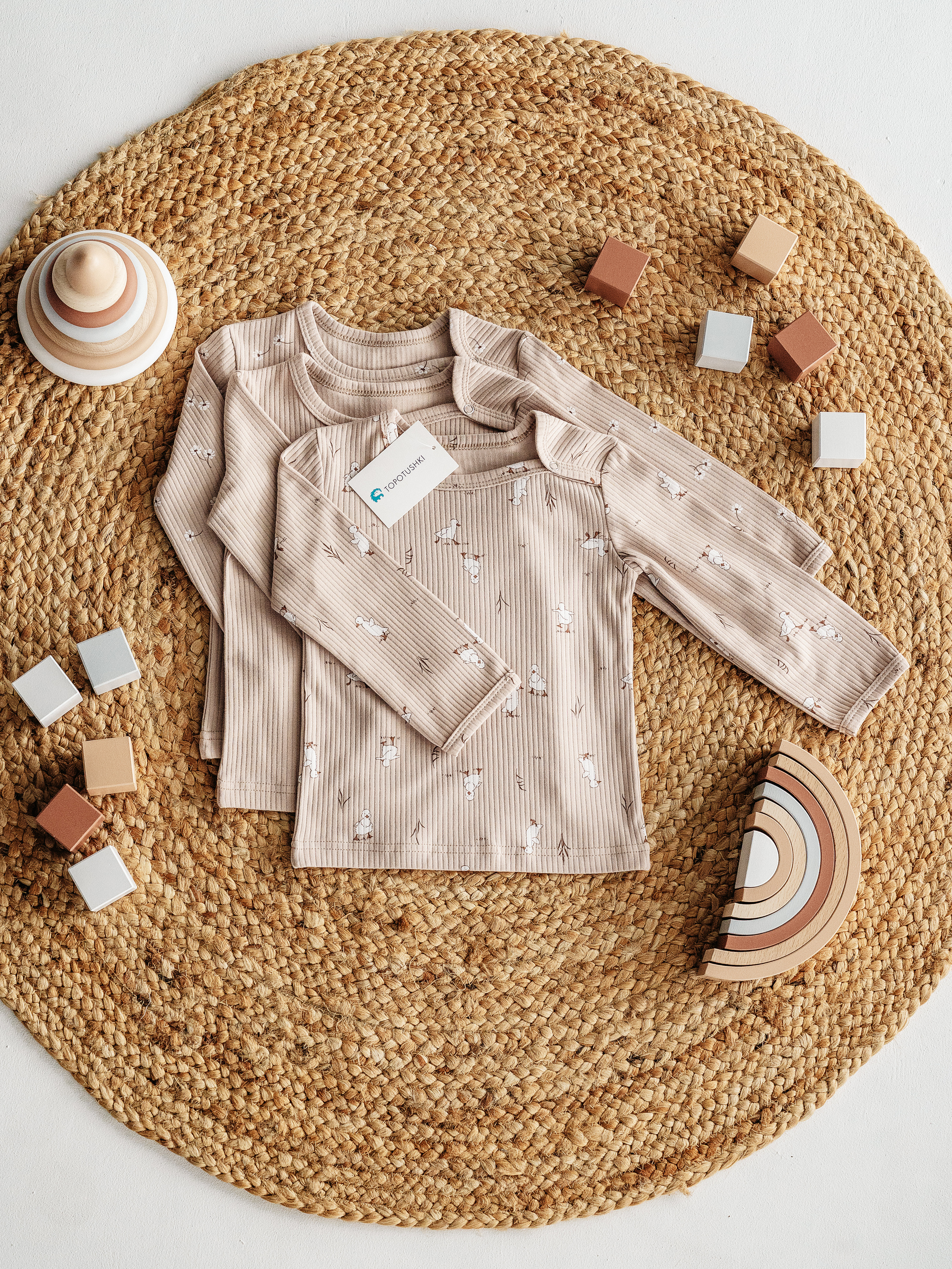 Лонгслив 3 шт. TOPOTUSHKI ТКР1155354ин - фото 2