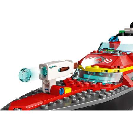 Конструктор LEGO City Пожарно-спасательная лодка блочный