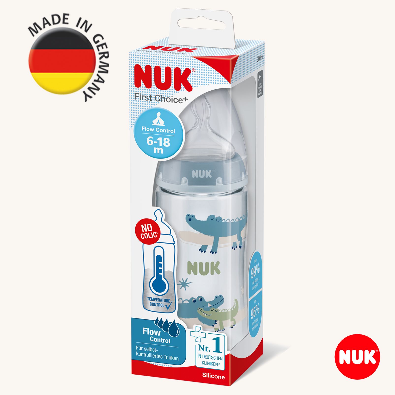 Бутылочка Nuk Anti-Colic 300 мл - фото 2