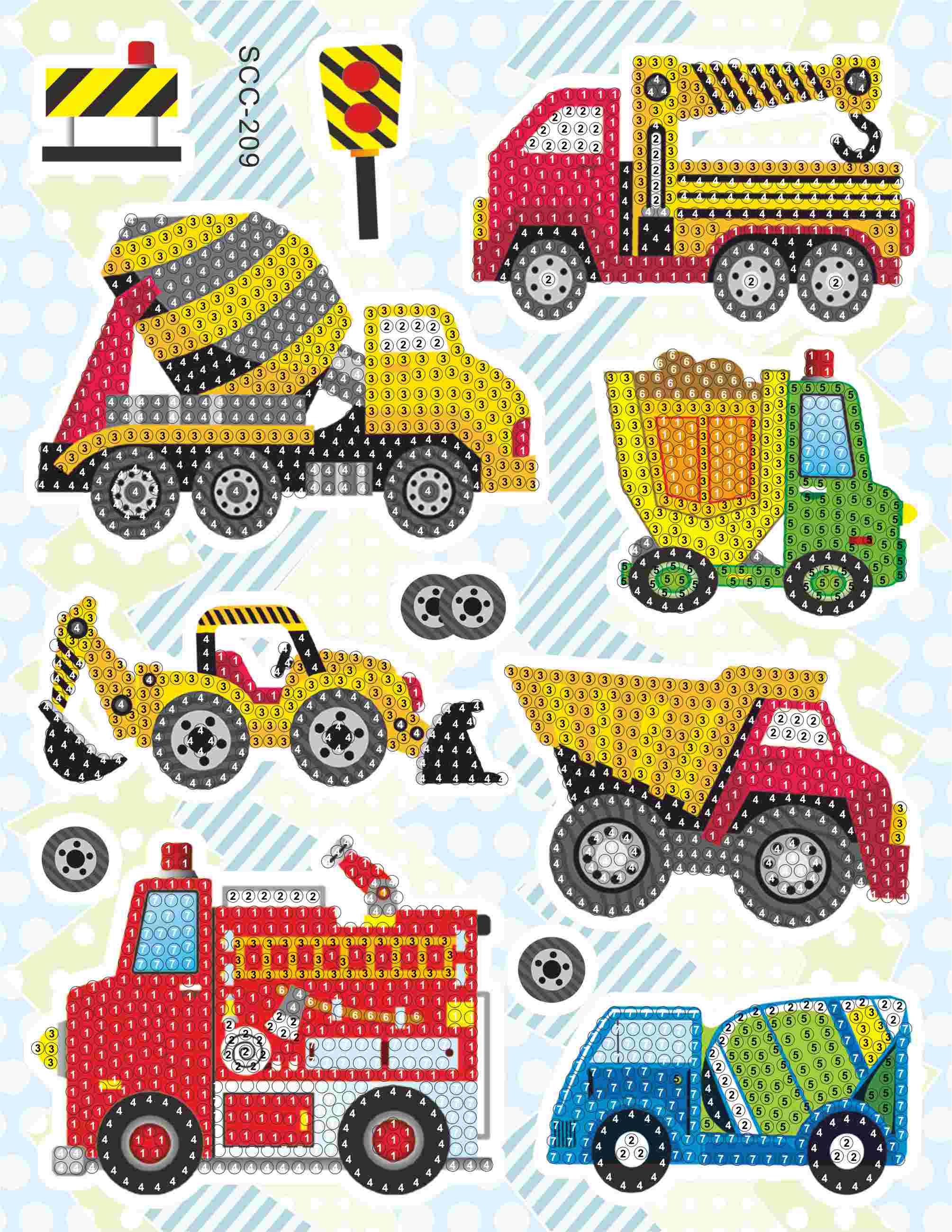 Алмазная мозаика Attivio Машинки - фото 1