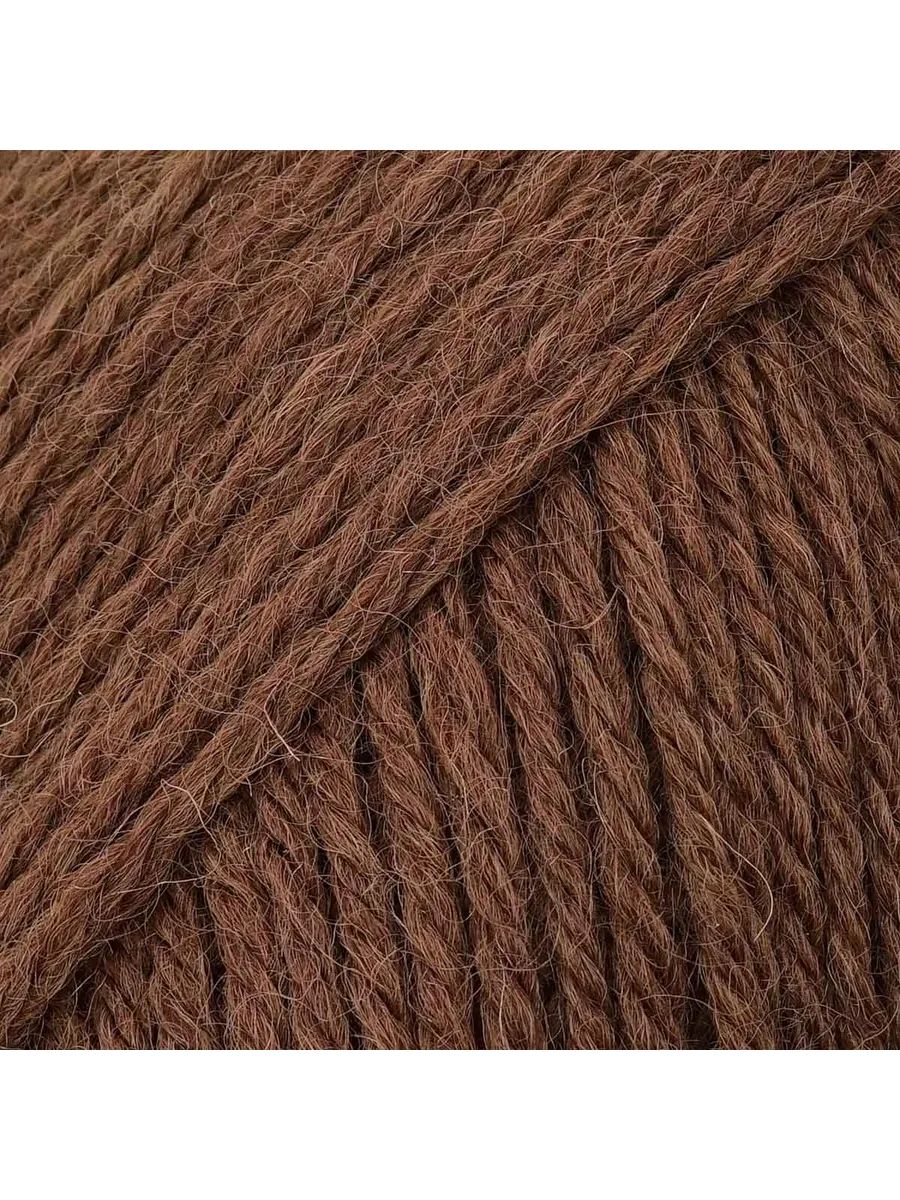 Пряжа ВЯЗЬ Шерстяная для повседневной одежды 100 гр 165 м 3 мотка 12 коричневый - фото 7