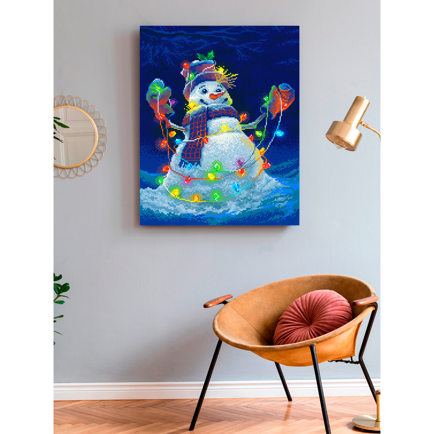 Алмазная мозаика Art on Canvas Снеговик в ассортименте - фото 3