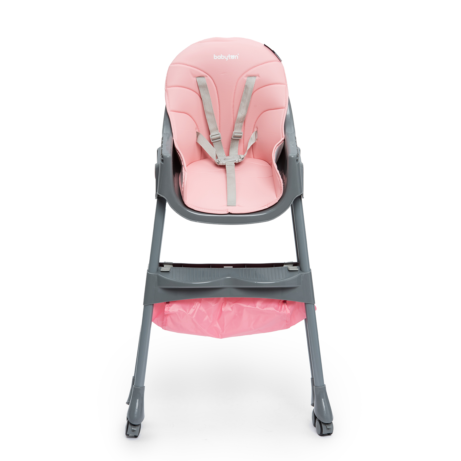 Стульчик для кормления Babyton Bueno Coral-Grey классический - фото 3