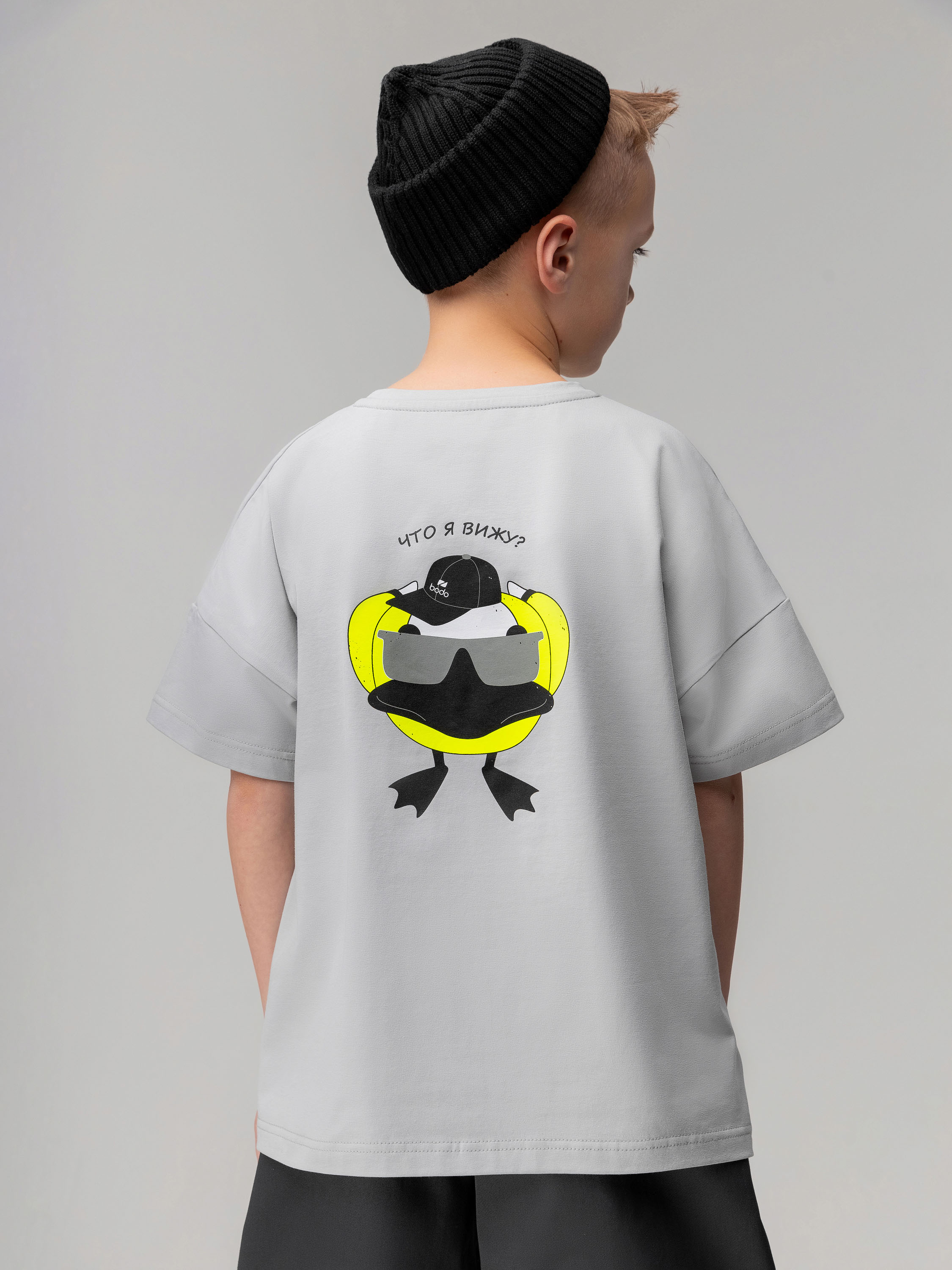 Футболка Bodo 4-435MU_серый (салатовый) - фото 6