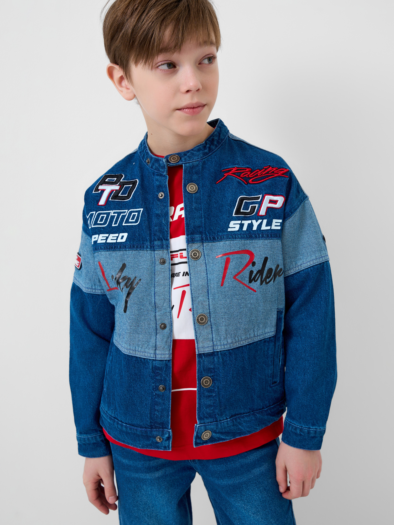 Джинсовая куртка PlayToday 12611006 - фото 1