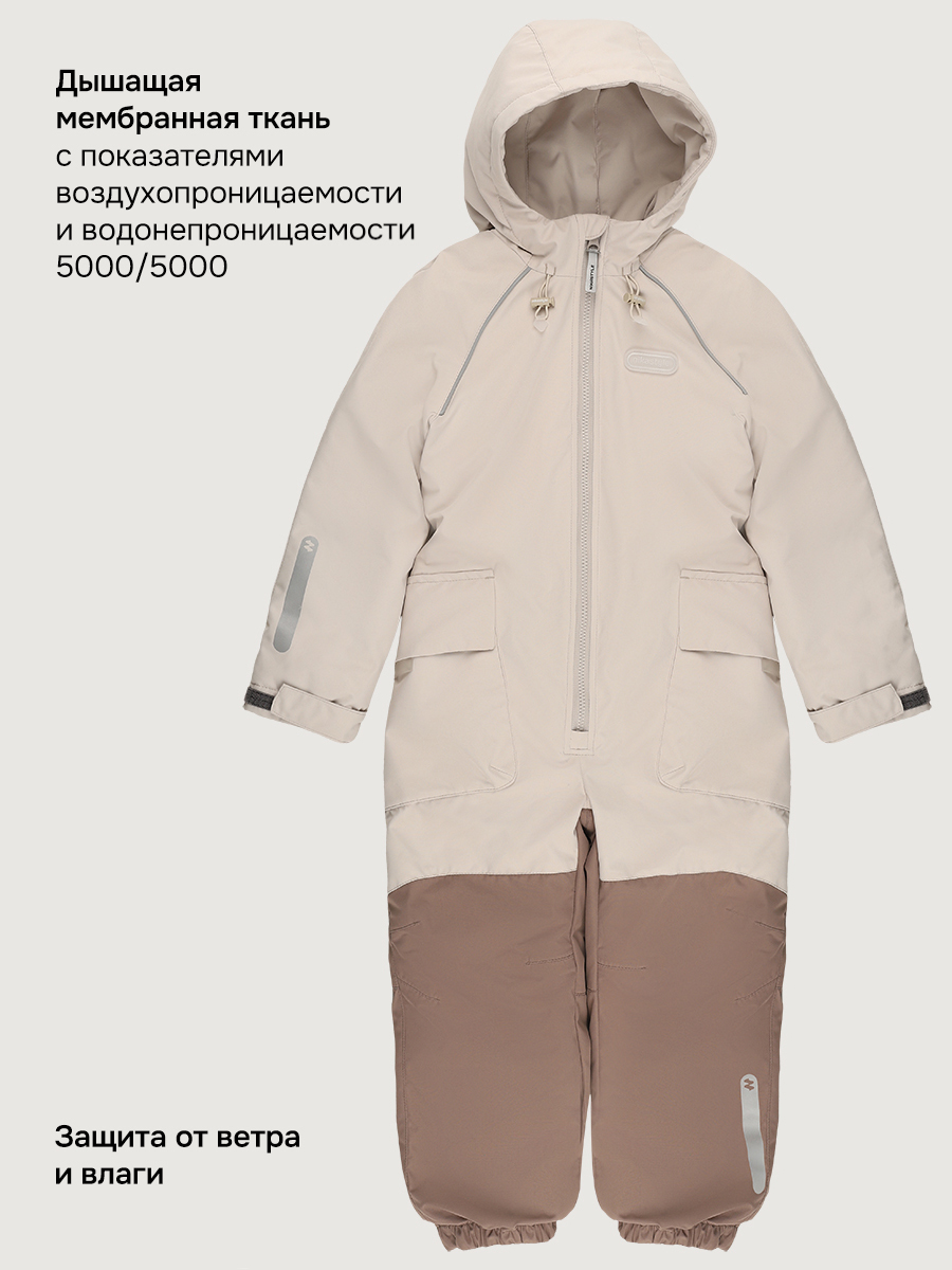 Комбинезон NIKASTYLE 8м8626 кешью/капучино - фото 6