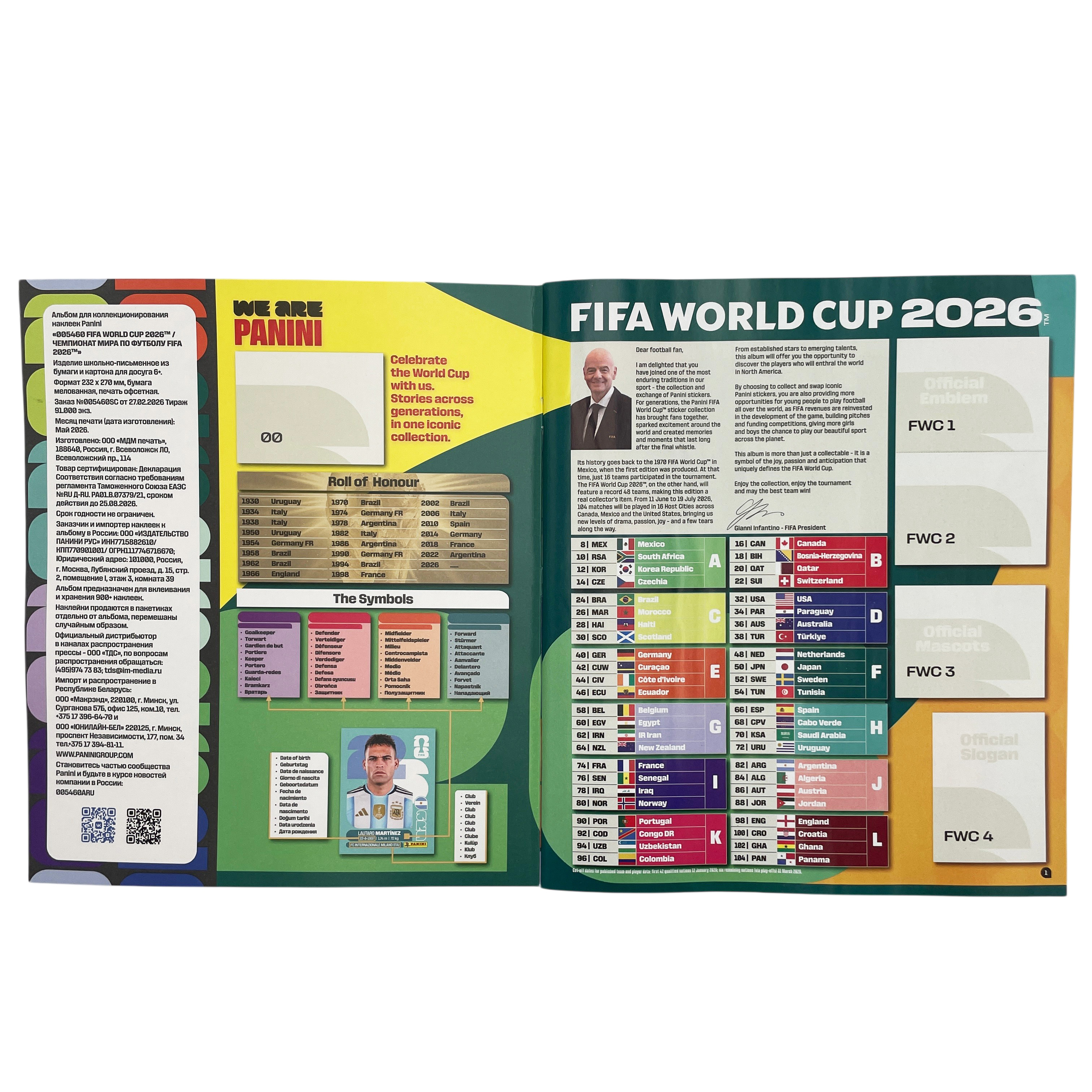 Альбом Panini WORLD CUP 2026 1 шт. - фото 12